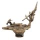 Dhokra Style Ganesha Nandi Brass Oil Lamp