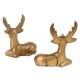 Vintage Brass Deer Statues Sitting Statue In Pair