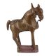Brass Horse Statue Wearing A Saddle Showpiece