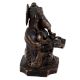 Brass Ganesha Statue Writing A Book
