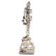 Brass Lord Vishnu Standing Idol Statue Worship Silver Finish