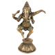 Brass Dancing Ganesha Statue On One Foot