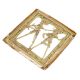 Brass Dhokra wall Art Hanging of Tribal Farmer Couple