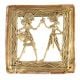 Traditional Dhokra Brass Wall Art Hanging of Dancing Couple
