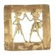 Traditional Dhokra Brass Wall Art Hanging of Dancing Couple