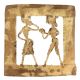 Brass Dhokra Wall Art Hanging Dancing Couple