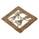 Brass Dhokra Wall Art Hanging Of A Farmer Couple Figurine