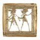 Brass Rural Couple Dhokra Wall Hanging