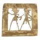 Brass Rural Couple Dhokra Wall Hanging