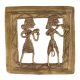 Brass Dhokra Wall Art Hanging Musician Couple Showpiece