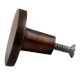 Metallic Brown Round Iron Cabinet Knob