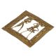 Golden Brass Dhokra Tribal Figurines Wall Hanging