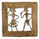 Brass Dhokra Art Tribal Couple For Gifting And Wall Decoration