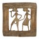 Brass Dhokra Design Wall Art Hanging Farmer Couple Showpiece Frame