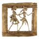 Brass Wall Art Hanging Tribal Couple Going Hunting
