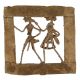 Brass Wall Art Hanging Tribal Couple Going Hunting