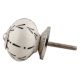 White Ceramic Designer Floral Knob