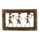 Brass Wall Art Tribal Dance Troupe Two Lady Man Blowing Trumpet