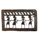 Brass Tribal Dancing Troupe  Dhokra Art Hanging Leafy Border On Top