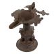 Brass Oil Lamp From Orissa Work Bird Figurines