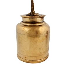 Old Brass Milk Container With Handle