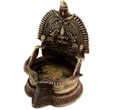 Brass Kamakshi Laxmi Oil Lamp Worship Lamp