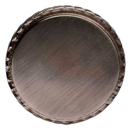 Round Brushed Silver Color Brass Cabinet Drawer Knob