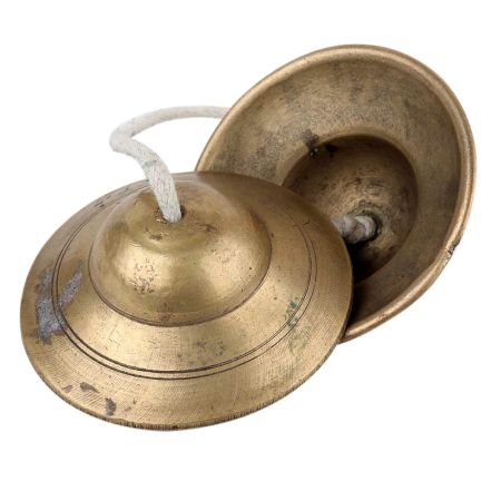 Brass Manjeere Clash Cymbals Hindu Musical Instrument