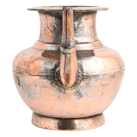 Copper Pot With Stout For Worship