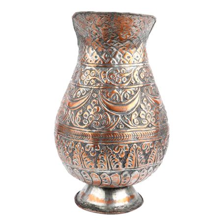 Copper Jug Islamic Style Repousse Pitcher