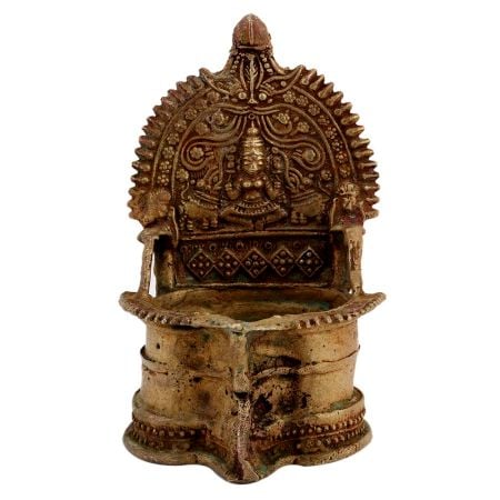Handmade Brass Laxmi Lamp Diya