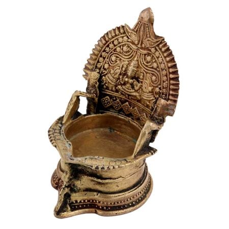 Brass Gaja lakshmi Lamp Jumbo Vilakku oil lamp