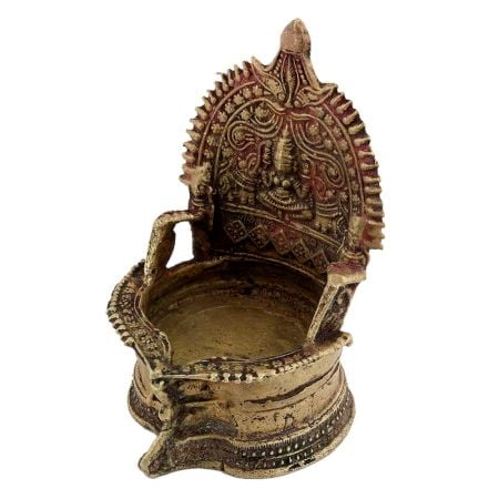 Spiritual Temple Brass Oil Lamp