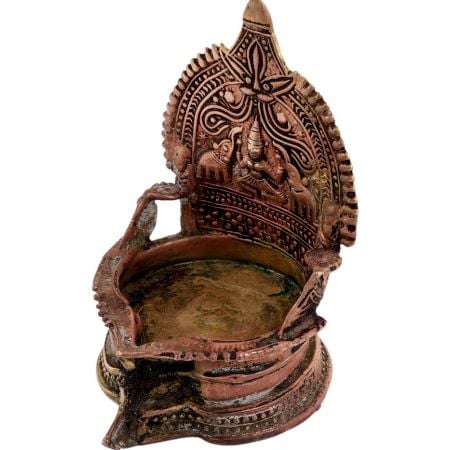 Brass Oil Lamp Gajalakshmi Vilakku Lakshmi