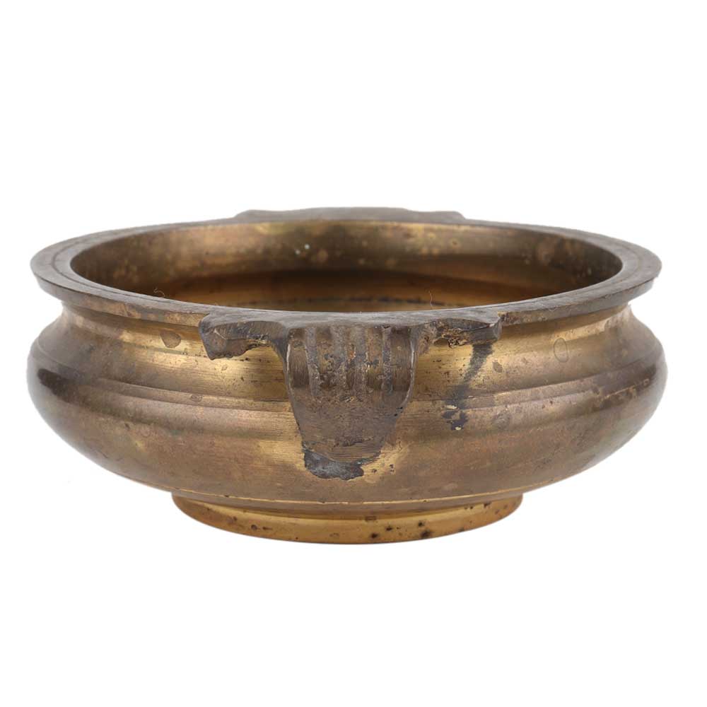 Traditional Brass Urli Bowl For Floating Candles Home Decoration
