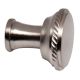 Round Brushed Silver Color Brass Cabinet Drawer Knob