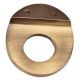Brass Modern Cabinet Drawer Pull Oval Shape in Antique Gold Finish