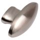 Brass Sold Oval Modern Knob Furniture knob In Brushed Silver Color