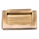 Brass Antique Gold Flush Lift Handle Pull Knob In Rectangular Shape