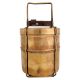 Small Compact Brass  Lunch Box Or Tiffin With Only Two Containers