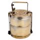 Brass Lunch Box Tiffin With A Thick Frame And Lock