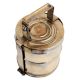 Brass Lunch Box Tiffin With A Thick Frame And Lock