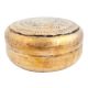 Round Handcrafted Brass Storage Box