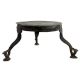 Handmade Old Brass Three Legged Table Stool