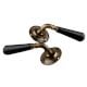 Black Ceramic Door Mortice Handles