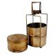 Three Brass Container For Decoration Showpiece