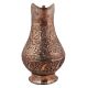 Copper Tinned Islamic Jug With Carved Flowers and Leaves