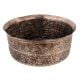 Copper Floral Repousse Bowl Showpiece