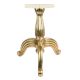 Ribbed Brass Three Legged Stand For Home Decoration