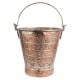 Copper Bucket With Detailed Chasing And Repousse Work And Handle